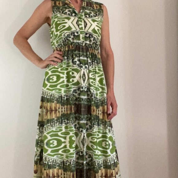 Alice + Olivia floor length sleeveless maxi dress park green space garden 6 US - Picture 3 of 16